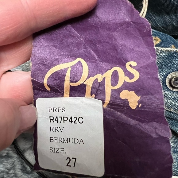 Vintage Prps Sz 27 LolaBell Bermuda Jean Mens Shorts NEW Jorts - Picture 15 of 16